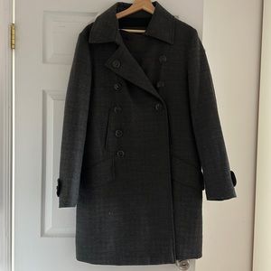 Yves Saint Laurent YSL Men Double Breasted Coat Sz 48